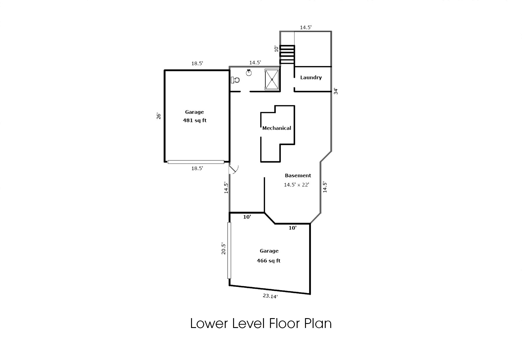 floor plans - lower level